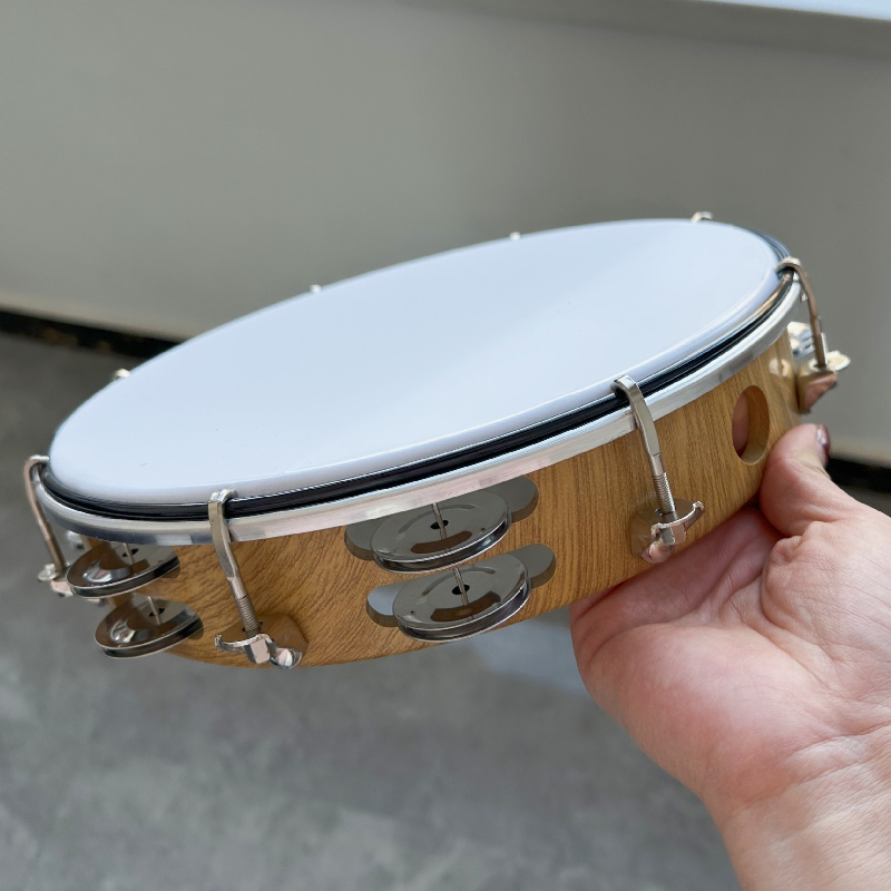 Musical Instrument Tambourine - Adjustable Tuning Tambourine 10 Inch Professional