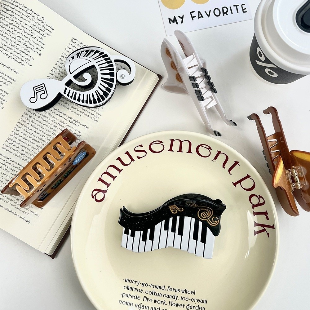 Musical Instrument Videos - Acetic Acid Acetate Hair Claw Clip