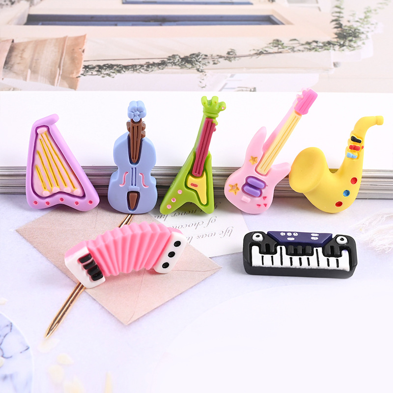 10pcs Cartoon Kawaii Resin Min - огляд і ціна Musical Instrument Craft