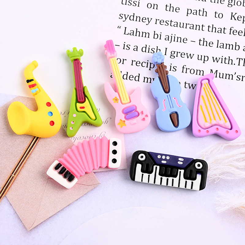 10pcs Cartoon Kawaii Resin Min - огляд і ціна Musical Instrument Craft