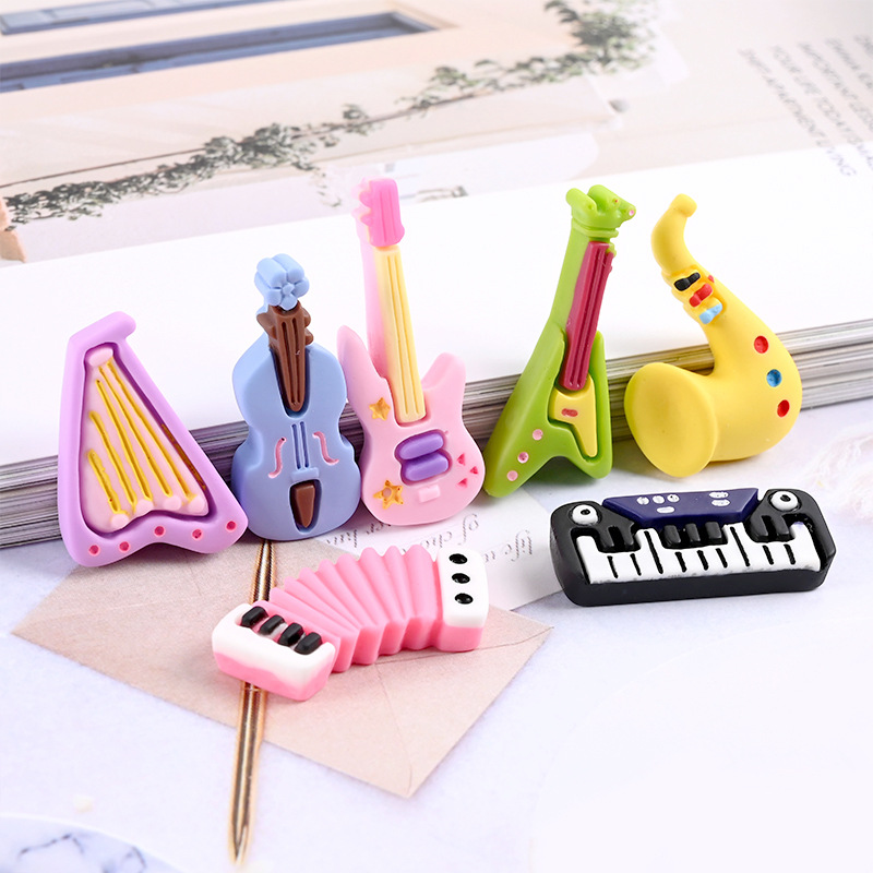10pcs Cartoon Kawaii Resin Min - огляд і ціна Musical Instrument Craft