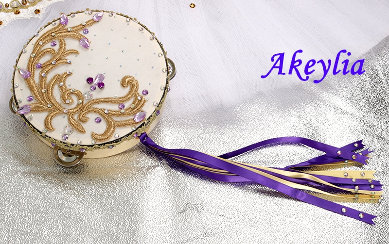Gold yellow La Esmeralda circu - огляд і ціна Tambourine Hand Drum