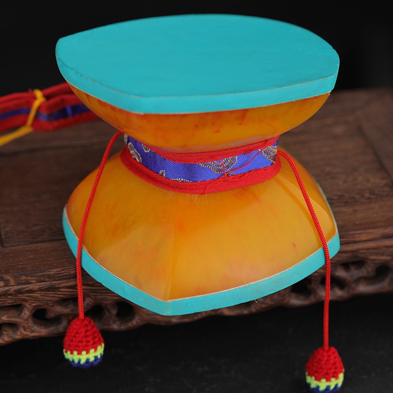 12CM Nepalese Hand Drums With  - огляд і ціна Tambourine Hand Drum