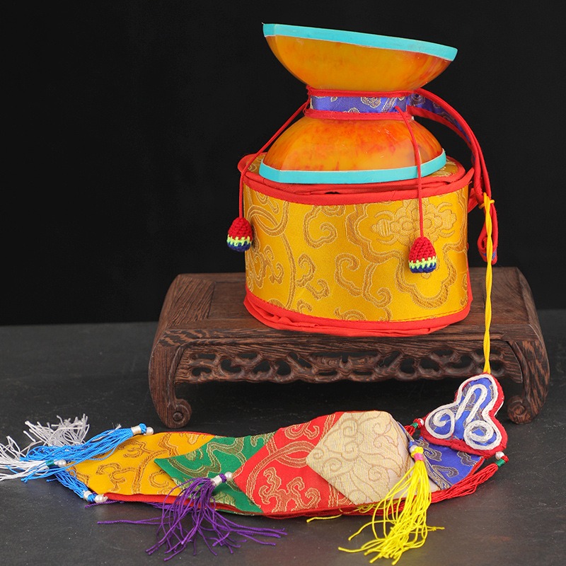 12CM Nepalese Hand Drums With  - огляд і ціна Tambourine Hand Drum
