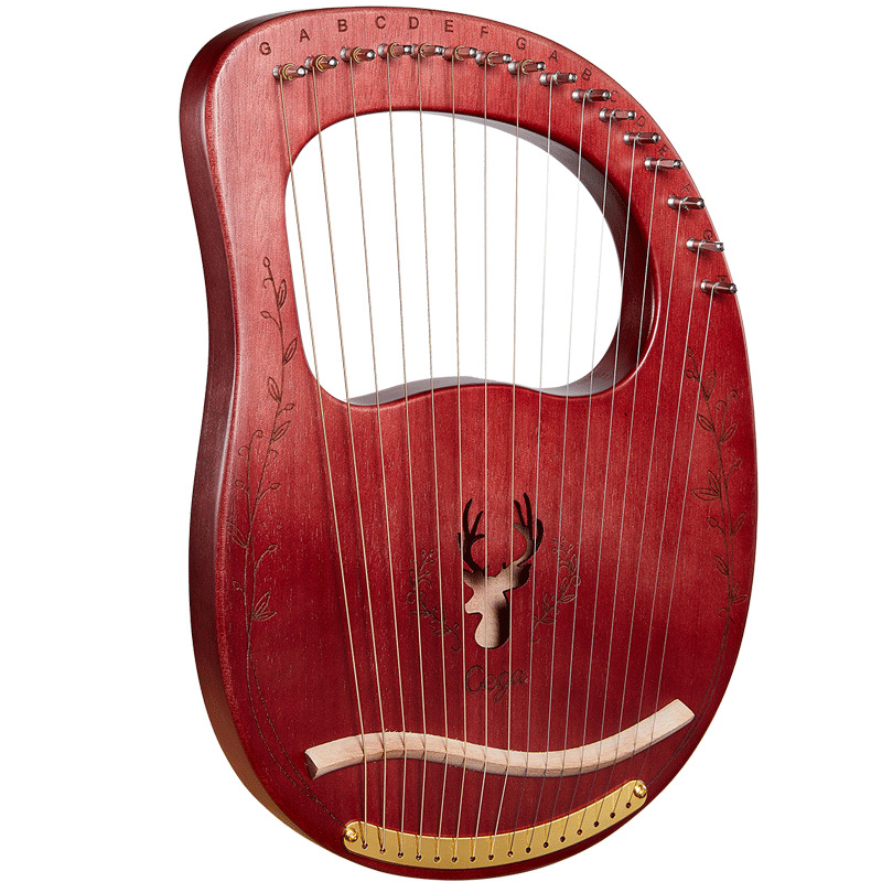 16 Strings Lyre Harp Mahogany  - огляд і ціна Musical Instrument Harp