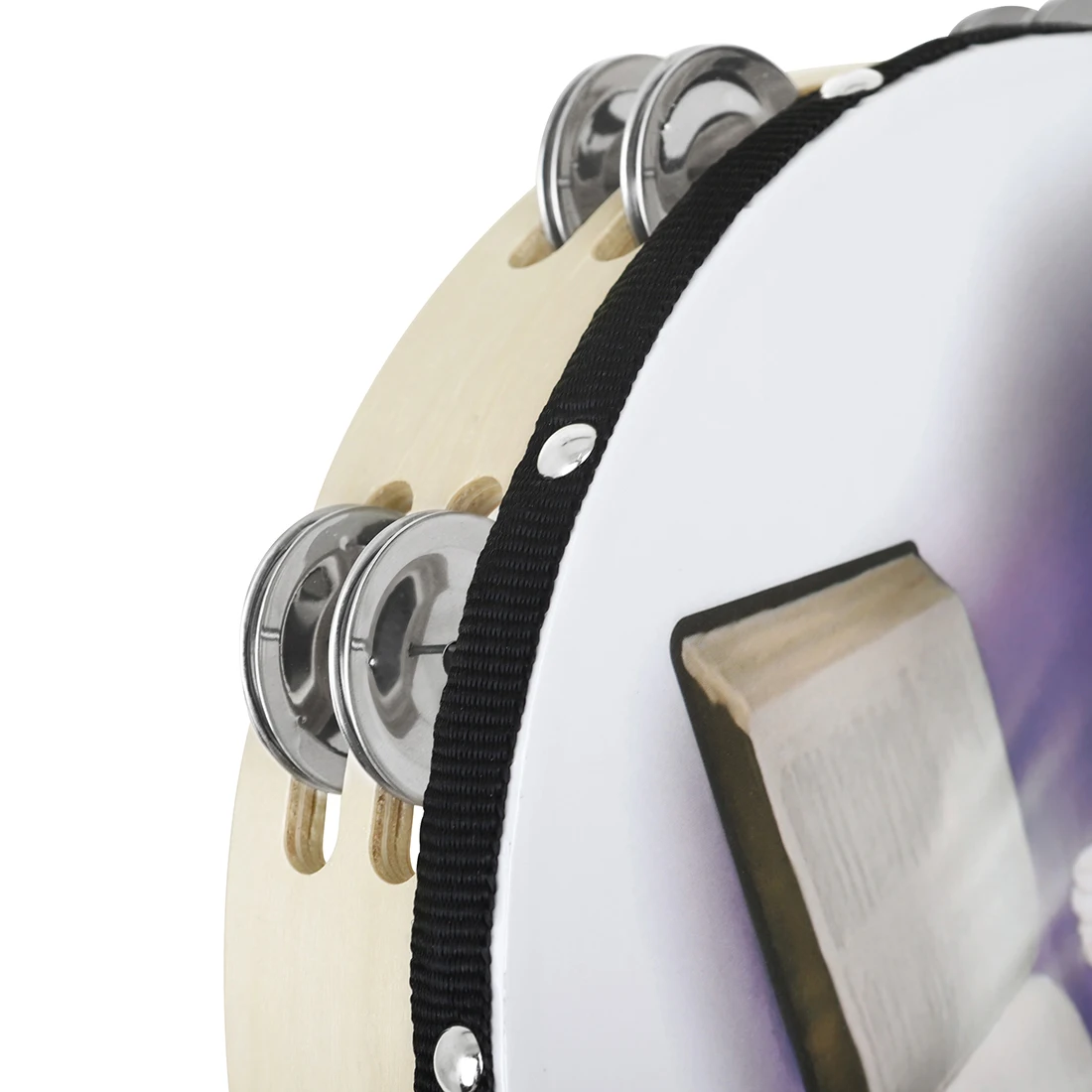 M MBAT 10-Inch Tambourine Wood - огляд і ціна Tambourine Hand Drum