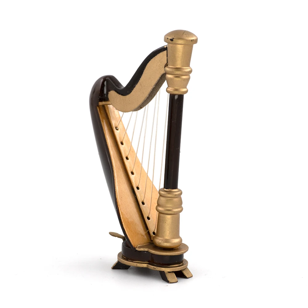 Miniature Wooden Harp Model Mi - огляд і ціна Musical Instrument Harp