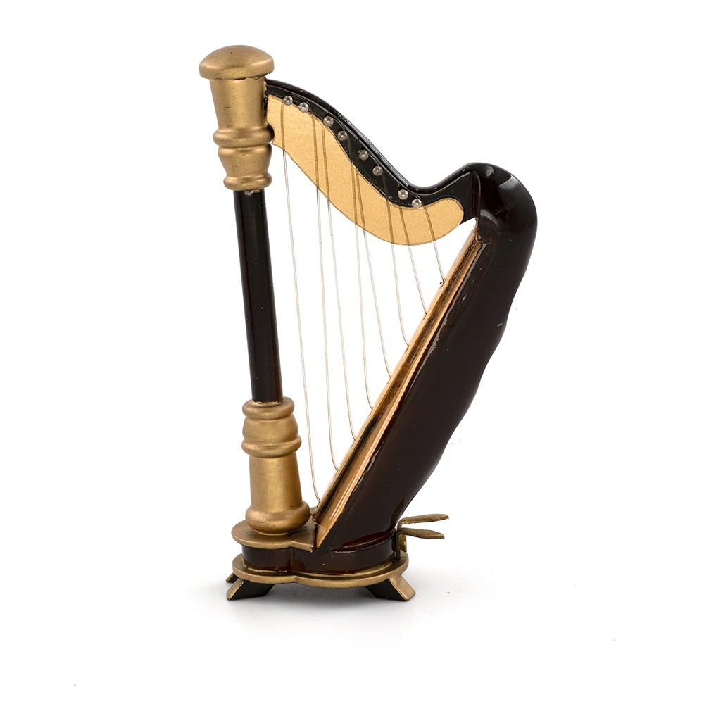 Miniature Wooden Harp Model Mi - огляд і ціна Musical Instrument Harp