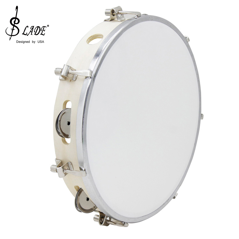 SLADE 10 Inches Tambourine Adj - огляд і ціна Tambourine Hand Drum